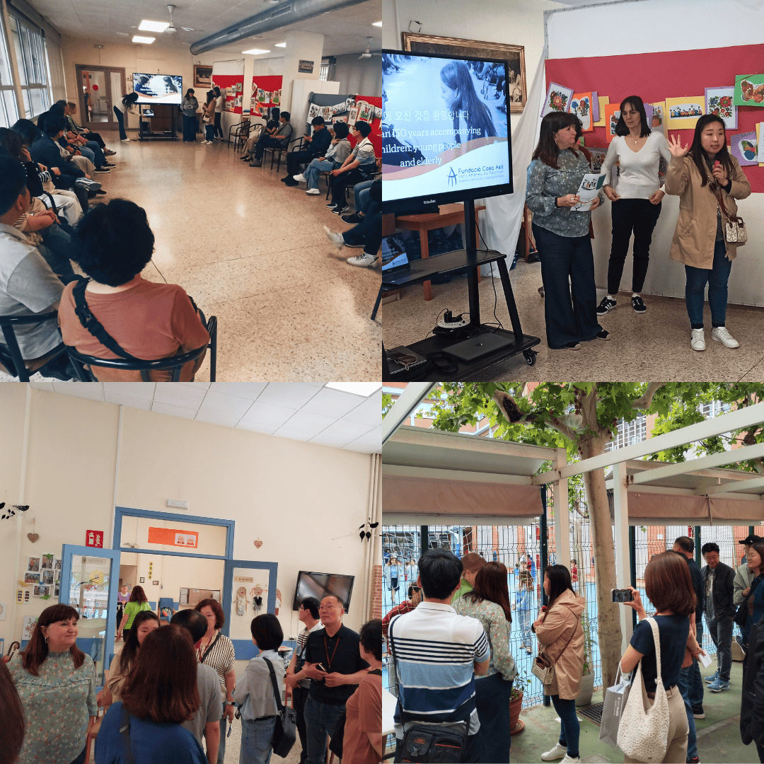 Projecte Fem vincles. Visita dels alumnes de primer de primària a una unitat de convivència de la residència.