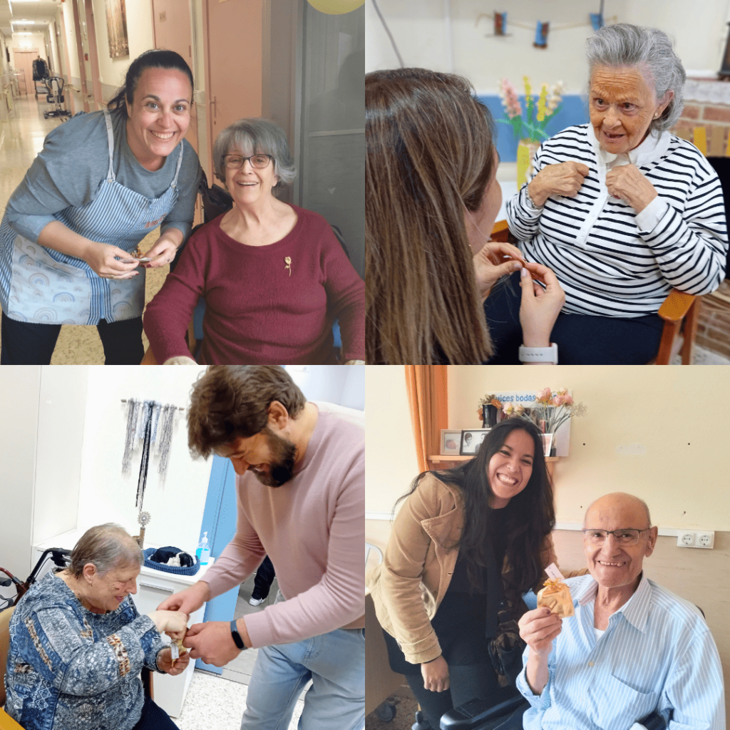 Projecte Fem vincles. Visita dels alumnes de primer de primària a una unitat de convivència de la residència.