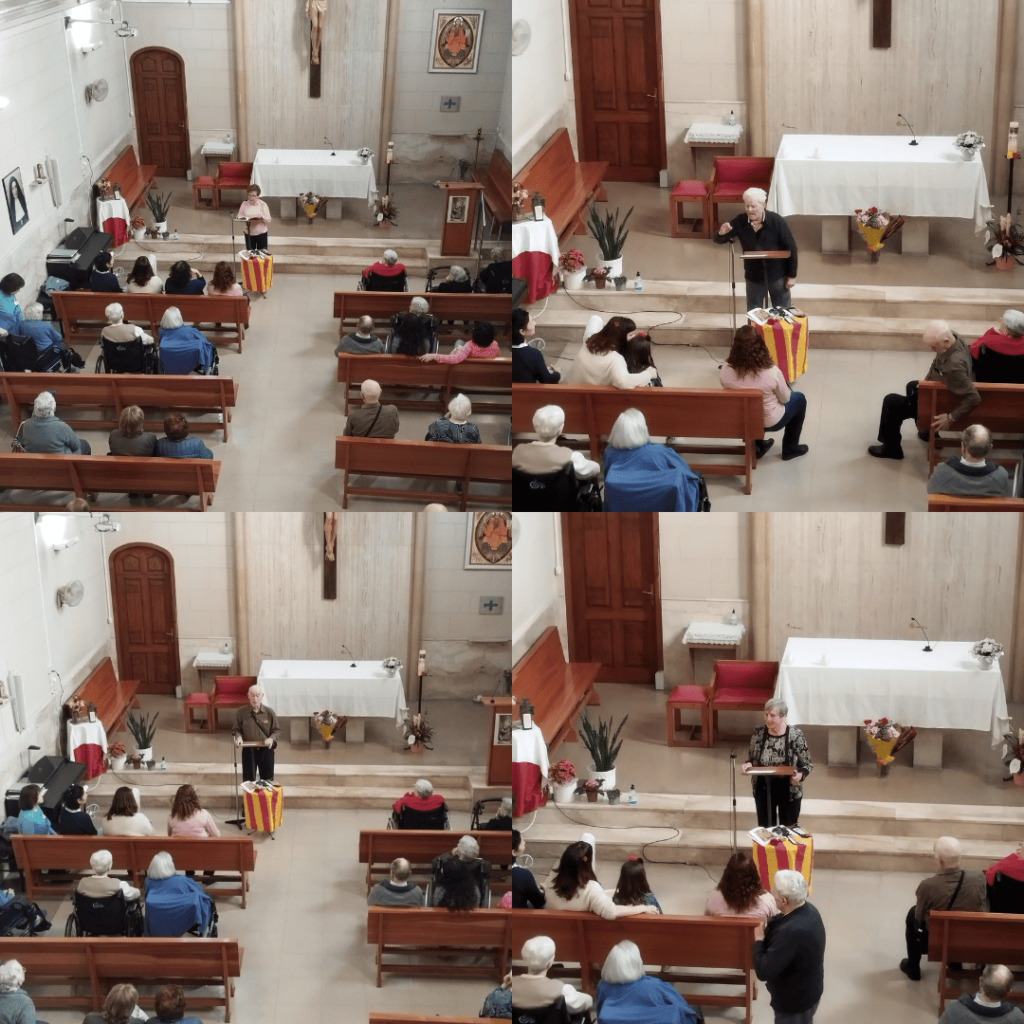 Projecte Fem vincles. Visita dels alumnes de primer de primària a una unitat de convivència de la residència.
