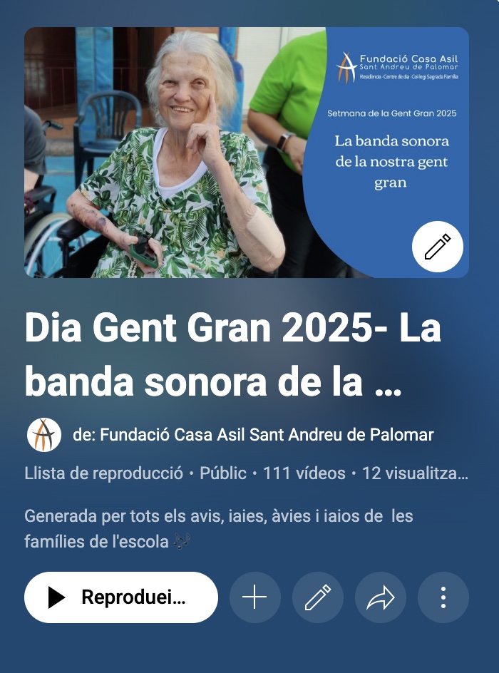 Dia de la Gent Gran 2025- Casa Asil- PlaylistYouTube