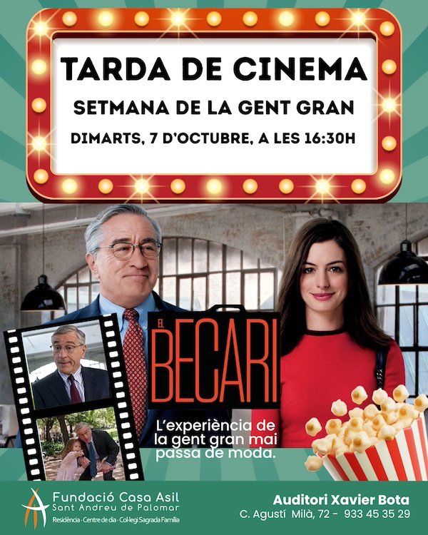 Tarda de cinema- Dia Gent Gran 2025-Auditori Xavier Bota